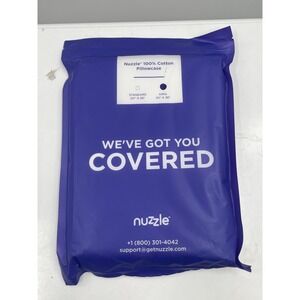 NWT Nuzzle King 500 Thread Sateen Traditional Bedroom 100% Cotton Pillowcase